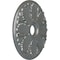 Ekena Millwork Milan Ceiling Medallion (Fits Canopies up to 4 5/8"), 24 1/2"OD x 3 1/2"ID x 1"P, Platinum CM24MIPLS - alternate 3